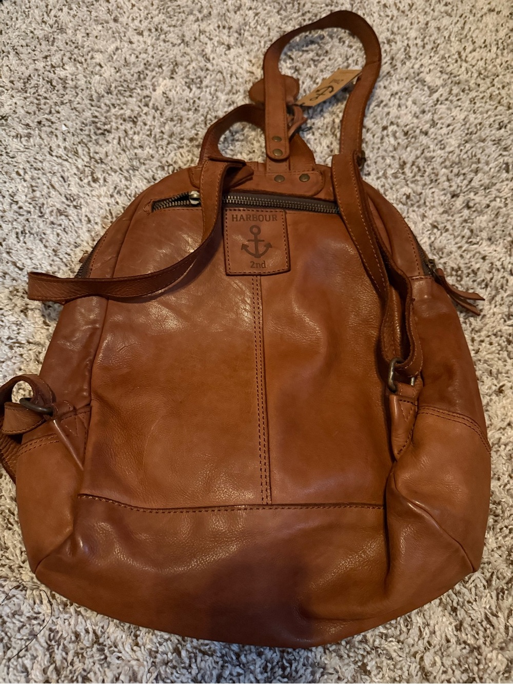 Harbour 2Nd Tan Leather Backpack